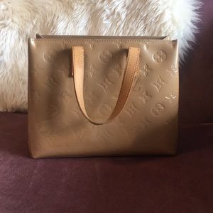 Louis Vuitton Vernis Tan Handbag